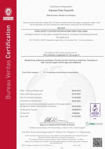 2021 new certificate FSSC UKAS eng HU005655 Pannon Fine Food Kft GA