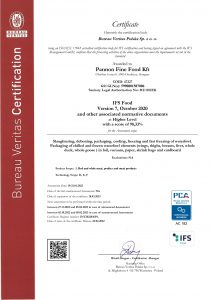 2022_certificate IFS PCA eng INT2022036PL Pannon Fine Food Kft GA